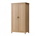 Armoire 90 x 50 x 180 cm en bois chêne clair à 2 portes style classique